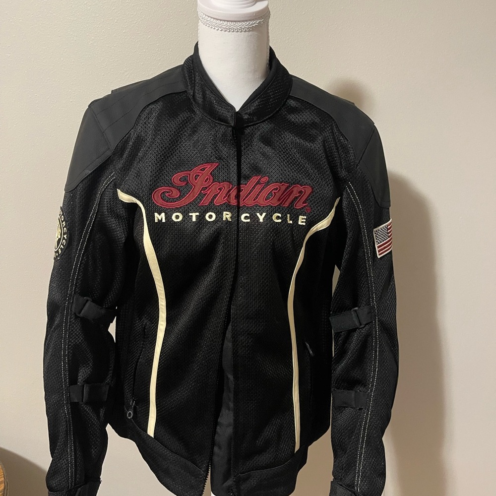 Indian Motorcycle Black Leather Jacket
